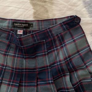 American Apparel plaid skirt woven.